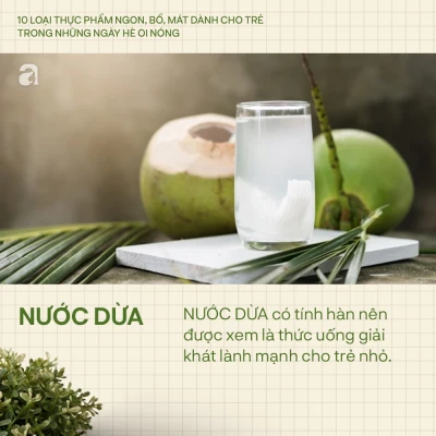 Các loại thực phẩm mát nên cho bé ăn vào những ngày thời tiết nắng nóng