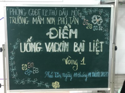 TRƯỜNG MẦM NON PHÚ TÂN THÔNG BÁO UỐNG VẮC XIN NGỪA BIỆT LIỆT BỔ SUNG TRONG 2 VÒNG CHIẾN DỊCH  (VÒNG 1, VÒNG 2)