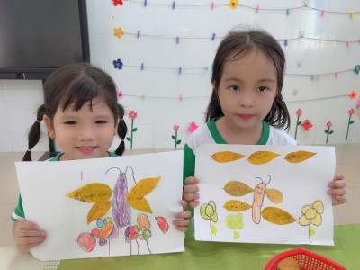 Tạo hình cùng các bé lớp Chồi 1