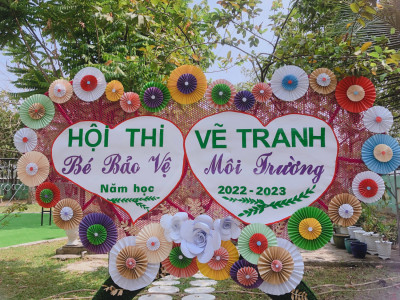 Hội thi vẽ tranh "Bé bảo vệ môi trường" năm học 2022 - 2023