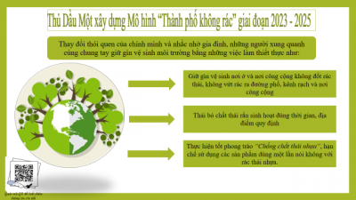 TP.Thủ Dầu Một triển khai mô hình “Thành phố không rác”  giai đoạn 2023-2025