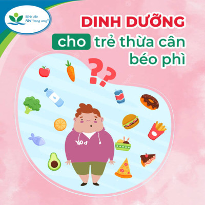 Dinh dưỡng cho trẻ thừa cân, béo phì.