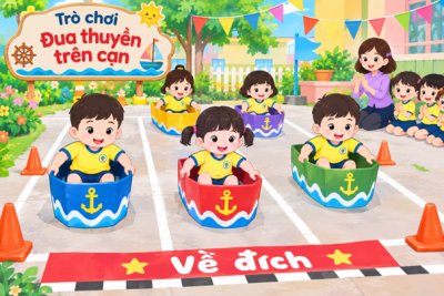 TRÒ CHƠI : “ĐUA THUYỀN TRÊN CẠN”