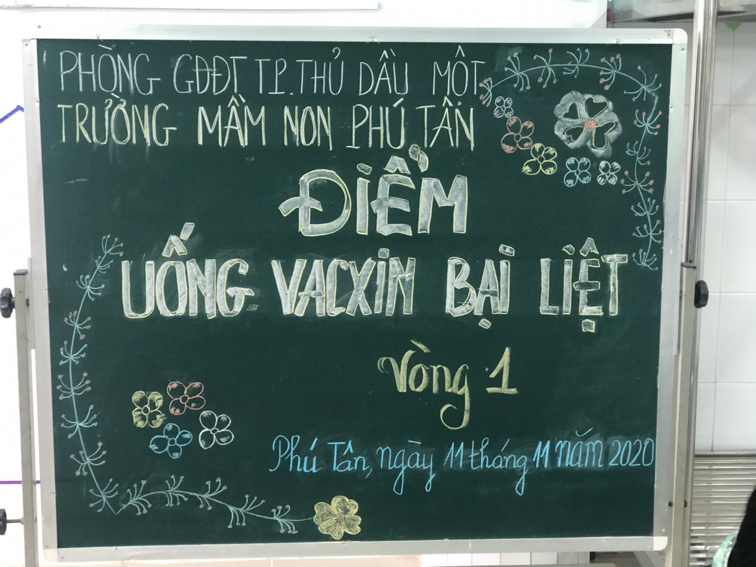 TRƯỜNG MẦM NON PHÚ TÂN THÔNG BÁO UỐNG VẮC XIN NGỪA BIỆT LIỆT BỔ SUNG TRONG 2 VÒNG CHIẾN DỊCH  (VÒNG 1, VÒNG 2)
