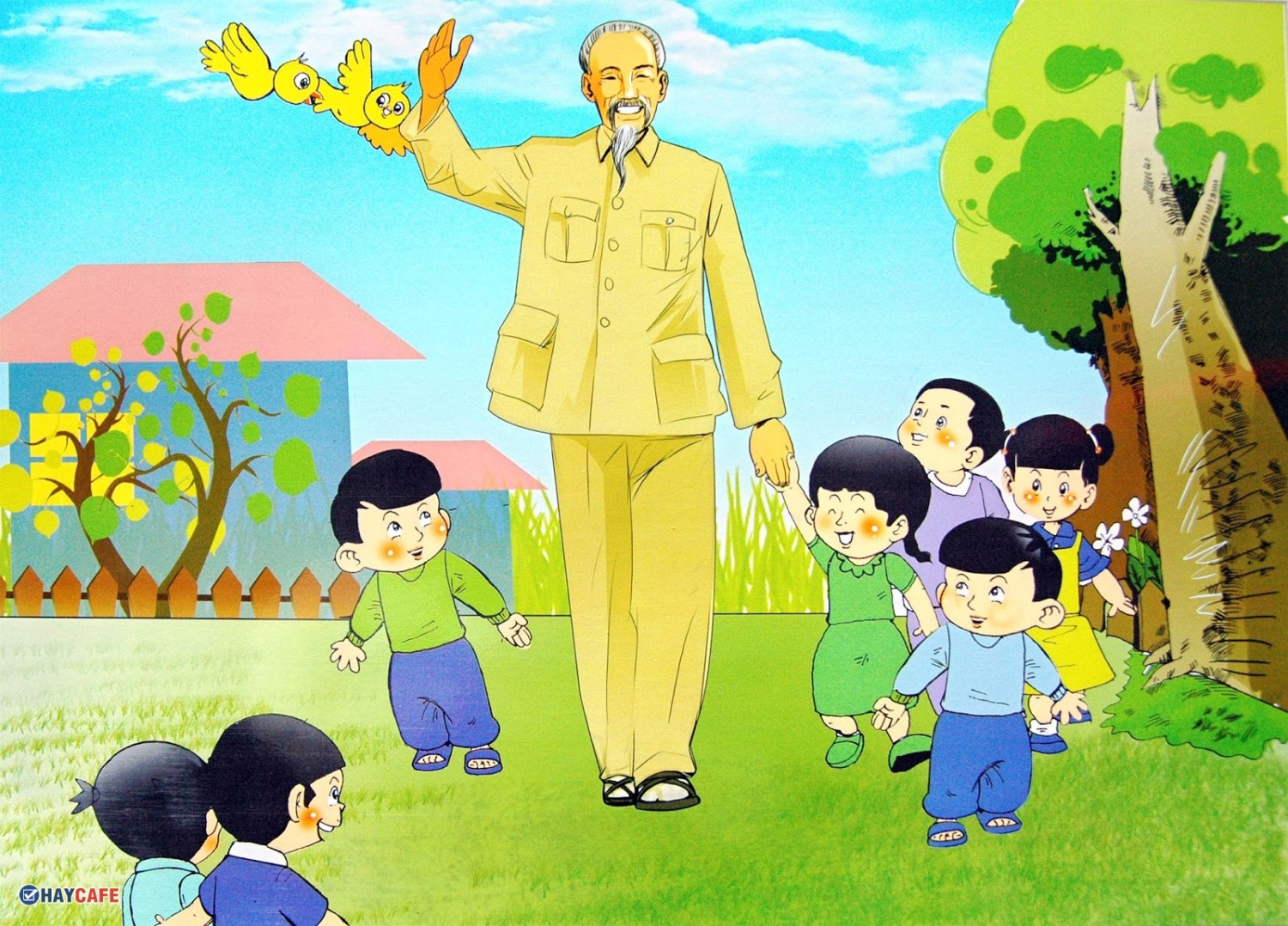 Bac Ho voi thieu nhi