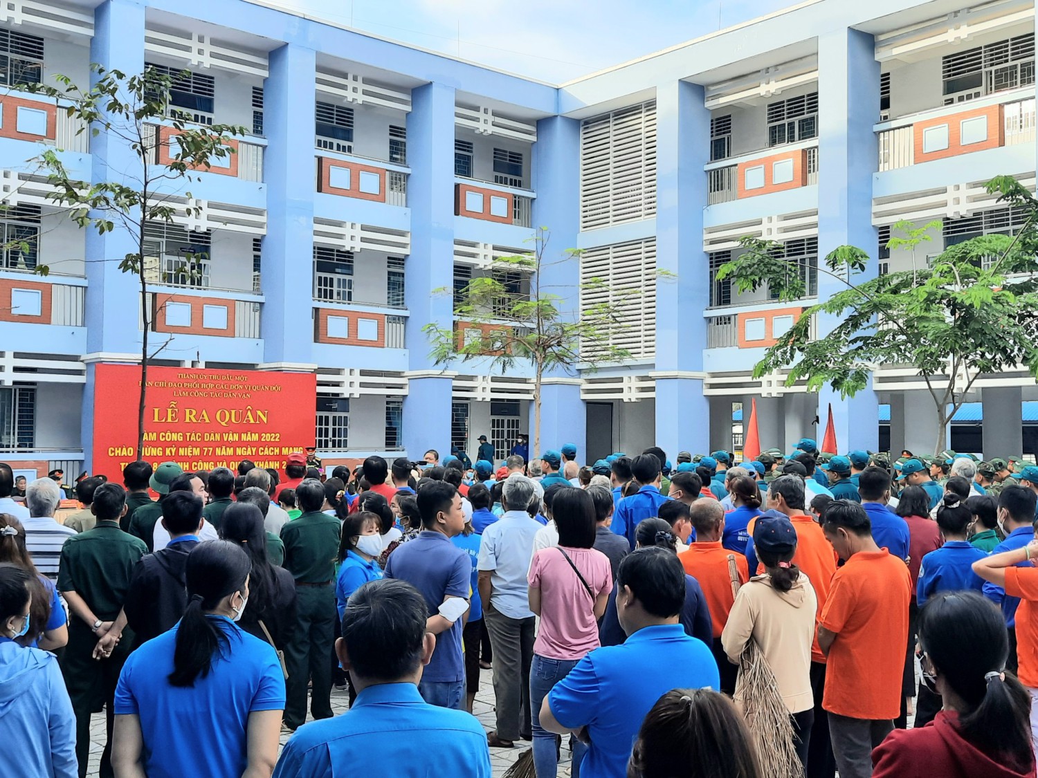 Lễ ra quân làm công tác Dân vận năm 2022 Chào mừng Kỷ niệm 77 năm Ngày Cách mạng tháng 8 thành công và Quốc khánh 2/9