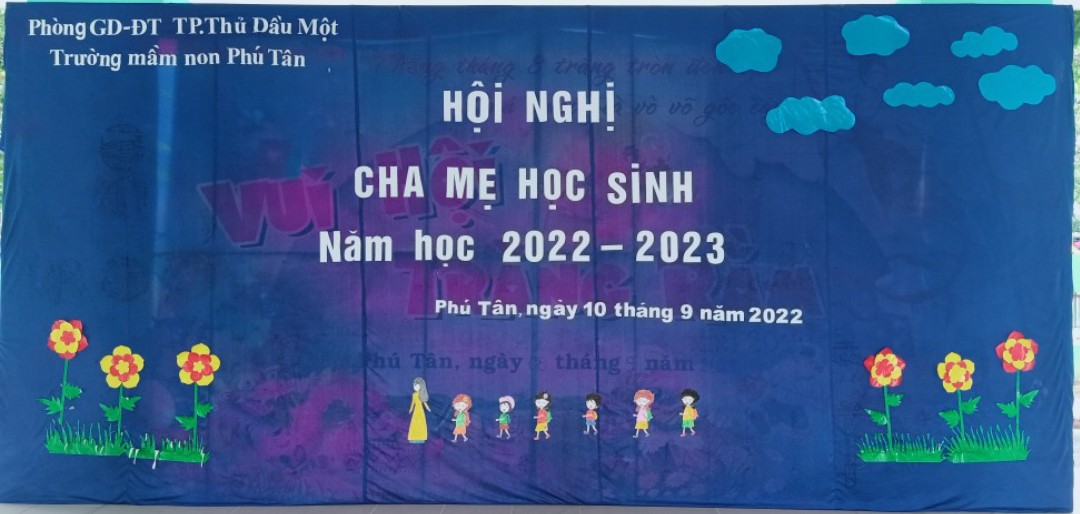 TRƯỜNG MẦM NON PHÚ TÂN TỔ CHỨC HỘI NGHỊ CHA MẸ HỌC SINH NĂM HỌC 2022- 2023