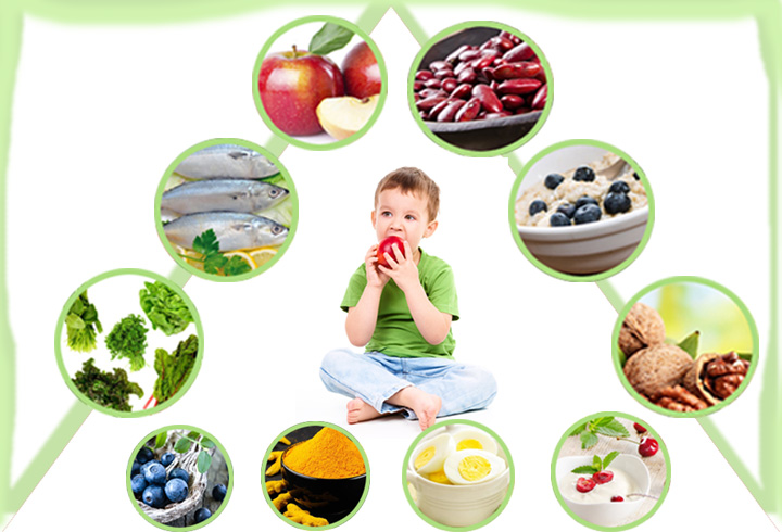 Một số loại thức ăn phát triển trí não cho trẻ tốt nhất