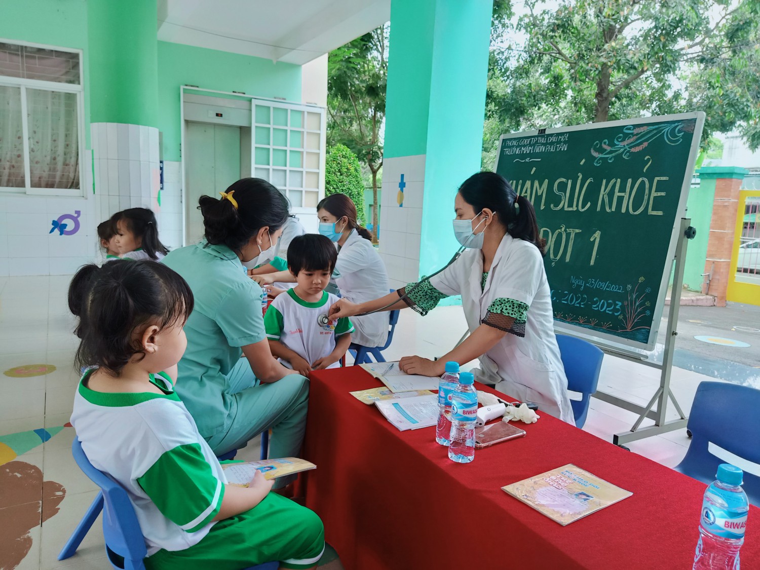 Kết quả khám sức khỏe đợt 1 cho trẻ tại trường MN Phú Tân