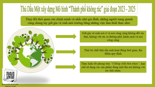 TP.Thủ Dầu Một triển khai mô hình “Thành phố không rác”  giai đoạn 2023-2025