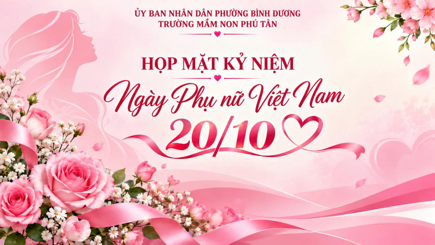ẤM ÁP BUỔI HỌP MẶT KỶ NIỆM NGÀY PHỤ NỮ VIỆT NAM 20/10 TẠI TRƯỜNG MẦM NON PHÚ TÂN