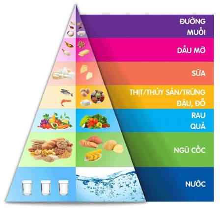 Tháp dinh dưỡng cho trẻ mầm non